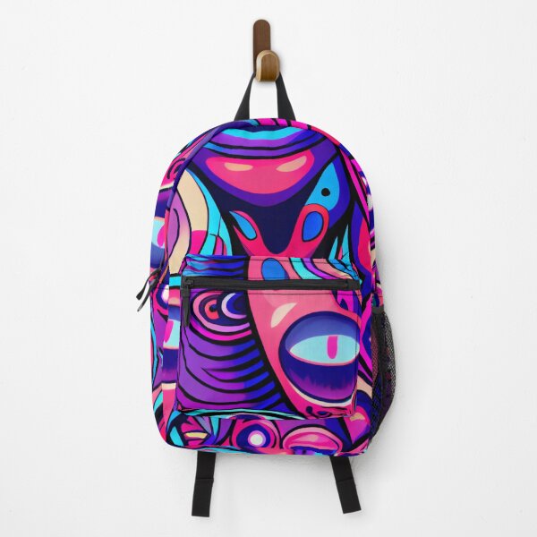 Item preview, Weird Trippy Space Alien Head Pattern Digital Painting designed and sold by CodeAndColors.