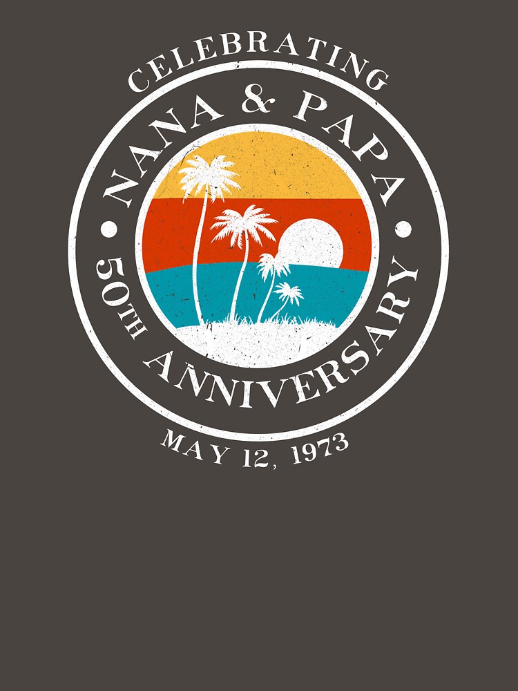 Thumbnail 7 of 7, Classic T-Shirt, Nana & Papa 50th Anniversary designed and sold by BertoMedia.
