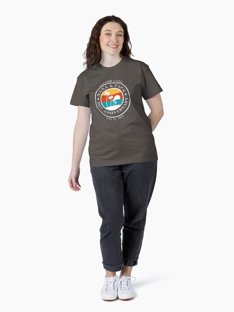 Thumbnail 4 of 7, Classic T-Shirt, Nana & Papa 50th Anniversary designed and sold by BertoMedia.