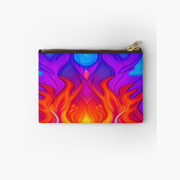 Item preview, Abstraction elemental psychodelic many colors fire and water overlapping art designed and sold by ValleyDream.