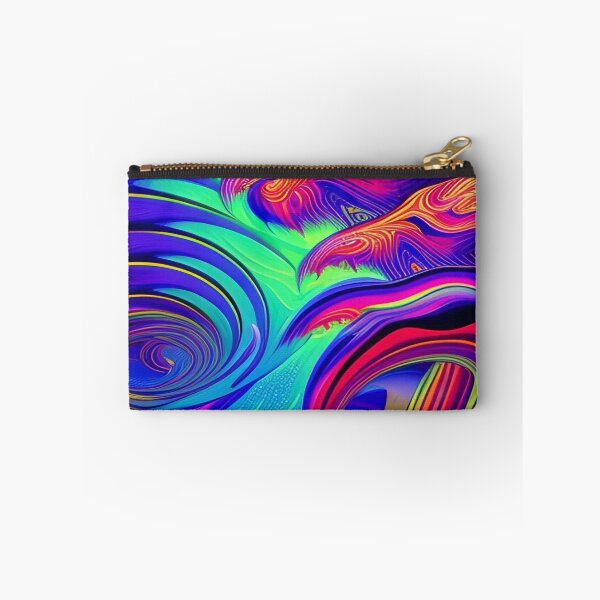 Item preview, Abstraction elemental psychodelic many colors fire and water overlapping art designed and sold by ValleyDream.