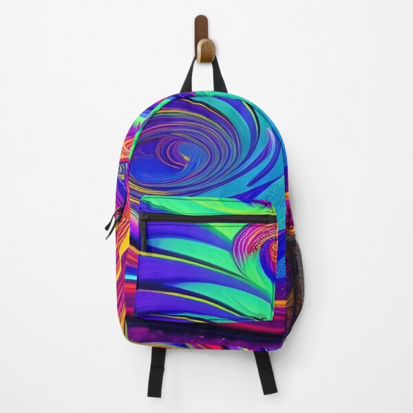 Item preview, Abstraction elemental psychodelic many colors fire and water overlapping art designed and sold by ValleyDream.