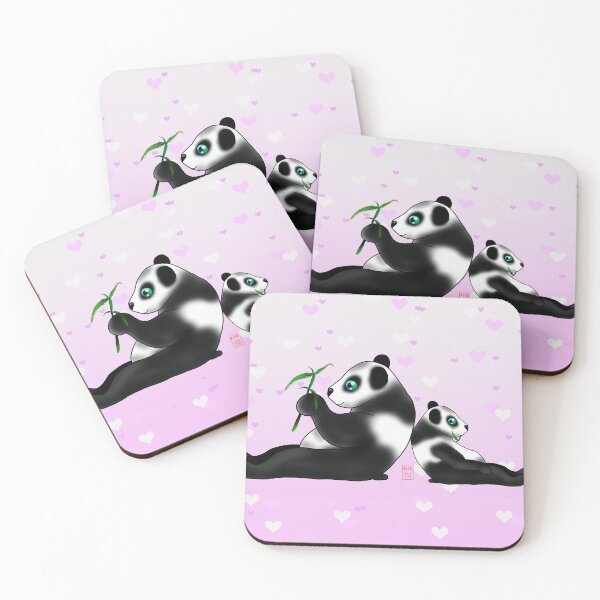 Item preview, baby panda on pink designed and sold by BeingNow.