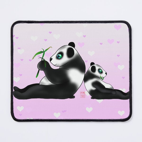 Item preview, baby panda on pink designed and sold by BeingNow.