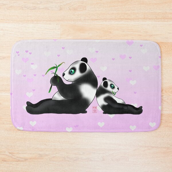 Item preview, baby panda on pink designed and sold by BeingNow.