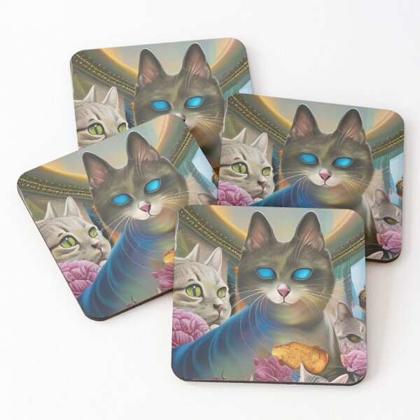 Item preview, gatos místicos designed and sold by blackwhiteblue.