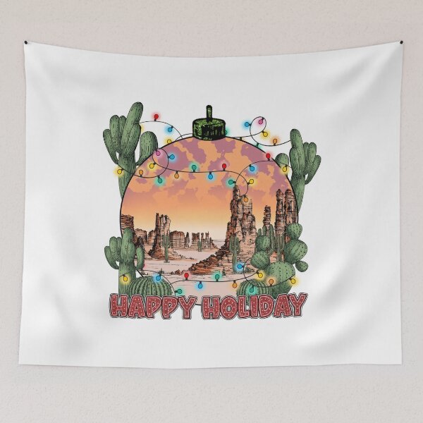Item preview, Happy Holiday Desert Western Christmas Design  designed and sold by ElishaKayne.