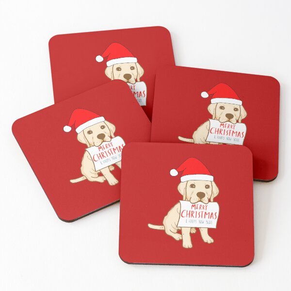 Item preview, Cute Labrador Puppy With Santa Claus' Hat 6 - Merry Christmas, Perfect For Animal Lovers designed and sold by Olivvier.