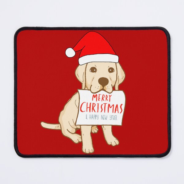 Item preview, Cute Labrador Puppy With Santa Claus' Hat 6 - Merry Christmas, Perfect For Animal Lovers designed and sold by Olivvier.