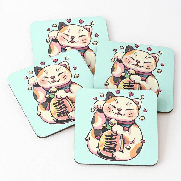 Item preview, Lucky cat designed and sold by MedussaSolar.