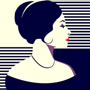 Artwork thumbnail, Classy Pop Art Woman by Retroperks