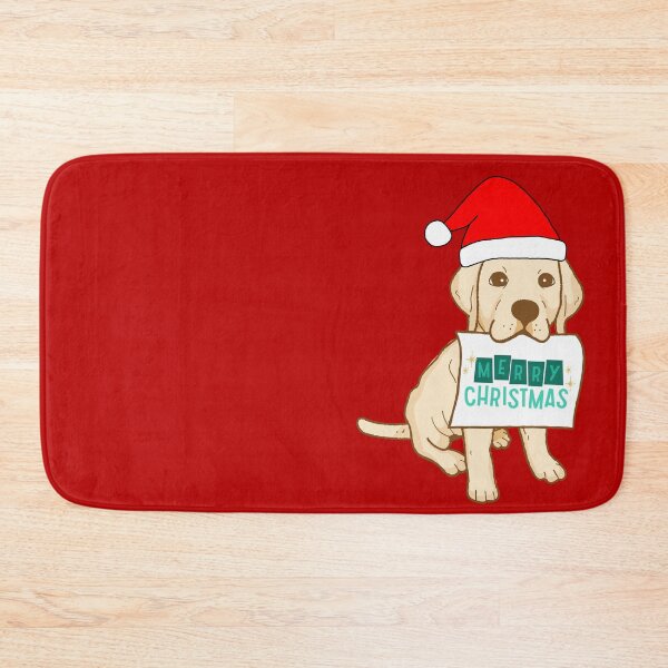 Artikelvorschau, Süßer Labrador-Welpe mit Weihnachtsmannmütze 8 - Frohe Weihnachten, perfekt für Tierliebhaber entworfen und verkauft von Olivvier.