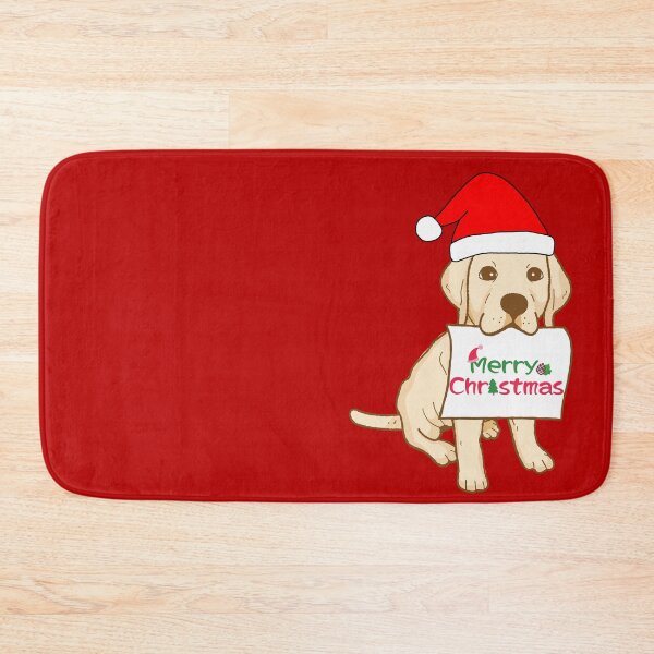 Artikelvorschau, Süßer Labrador-Welpe mit Weihnachtsmannmütze 10 – Frohe Weihnachten, perfekt für Tierliebhaber entworfen und verkauft von Olivvier.