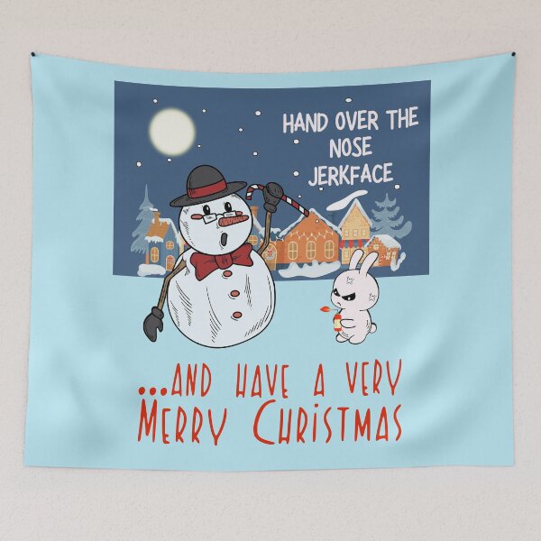 Item preview, Hand over the nose Jerkface! ...And have a very Merry Christmas ? designed and sold by Blended Designs ⭐⭐⭐⭐⭐.