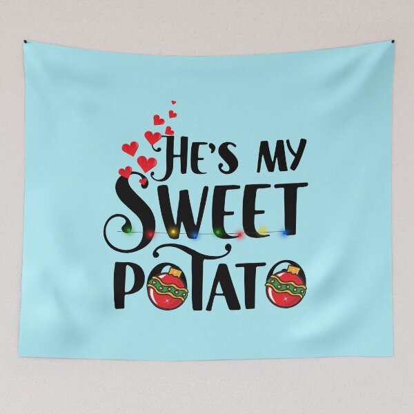Item preview, She s my sweet potato i yam thanksgiving matching couple | Happy Thanksgiving matching couple sayings and quotes | gifts for thanksgiving matching couple designed and sold by ThanksVibe.