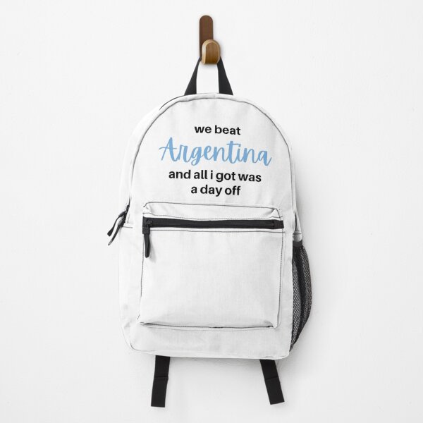 Item preview, we beat Argentina and all I got was a day off - world cup football soccer meme Saudi Arabia (white) designed and sold by MillennialMemer.