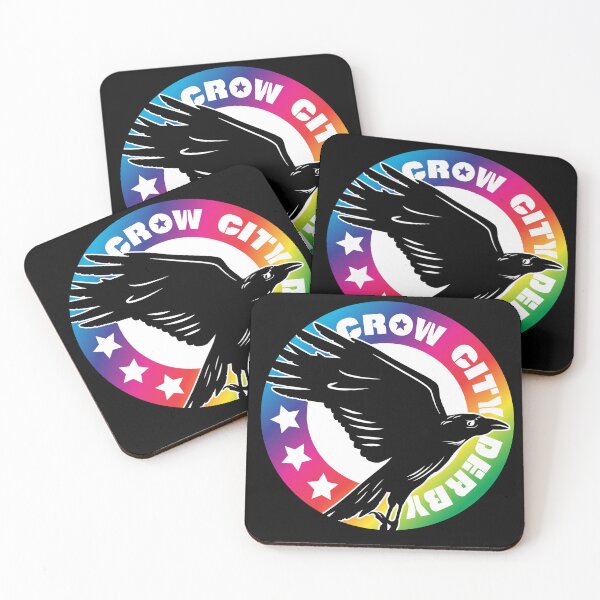 Item preview, Crow City Derby - SMALL LOGO - Rainbow Logo  designed and sold by CrowCityDerby.