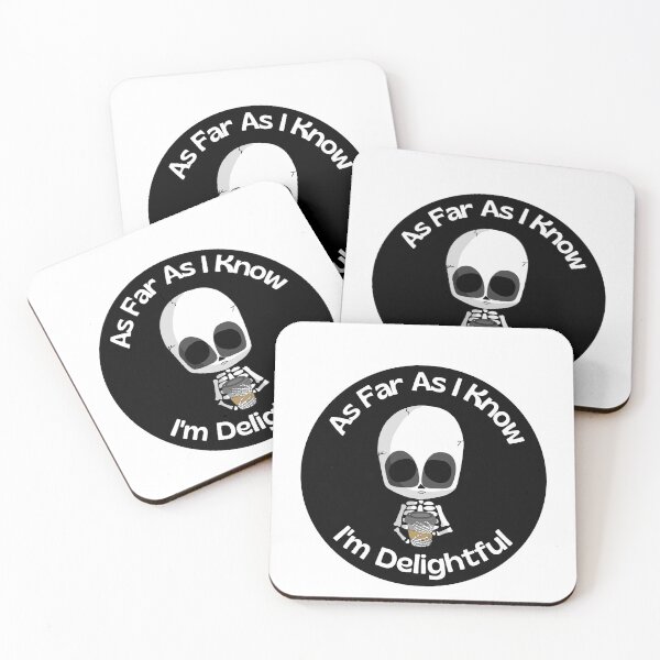 Item preview, Vinyl Sticker, As Far As I Know I'm Delightful Skeleton, Grunge Skeleton, Laptop Sticker, Water Bottle Sticker, Laminated Vinyl Sticker designed and sold by Ssimo30.