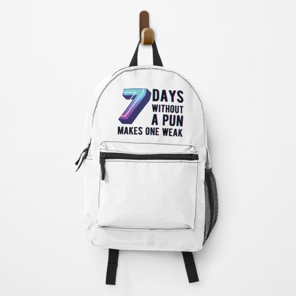 Item preview, Seven Days Without A Pun Makes One Weak - Funny Pun Quote designed and sold by Gummy Bear Gift Shop.