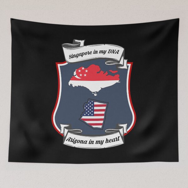 Item preview, Singapore in my DNA, Arizona in my heart Heritage designed and sold by Tony ⭐⭐⭐⭐⭐.
