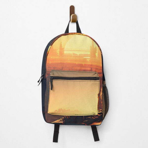Item preview, Cyberpunk Cat Looking At Sunset designed and sold by TheBaconStudio.