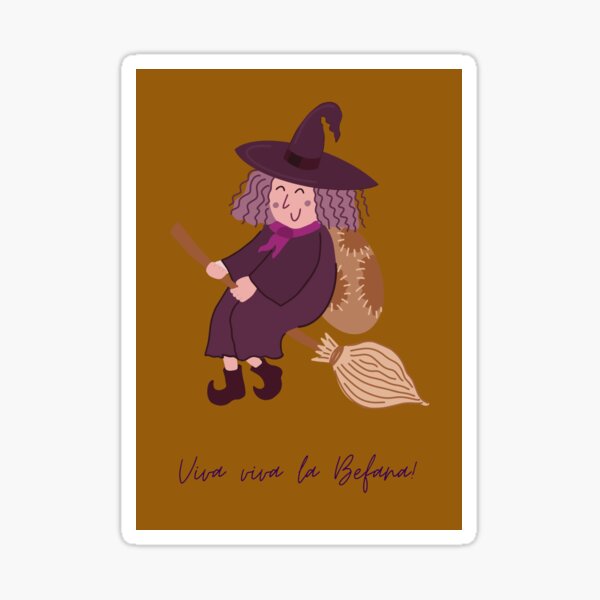 Italian Befana Stickers for Sale