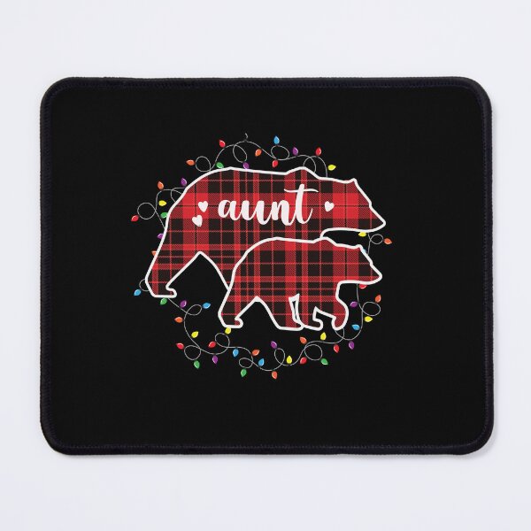Item preview, Aunt Bear Red Plaid Christmas Pajama Matching Family Auntie designed and sold by ibeargifts.