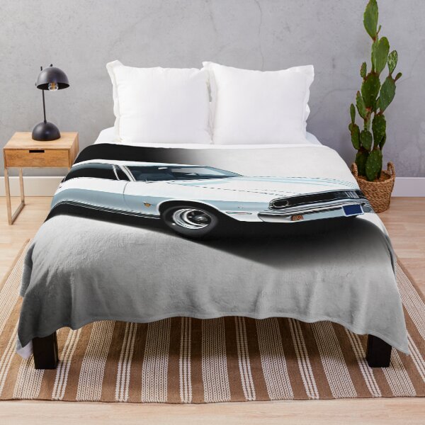 Artikelvorschau, Vintage Retro White Muscle Car entworfen und verkauft von BAYFAIRE.