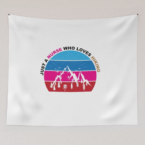 Item preview, Just A Nurse Who Loves Hiking - Hiking designed and sold by GridText.