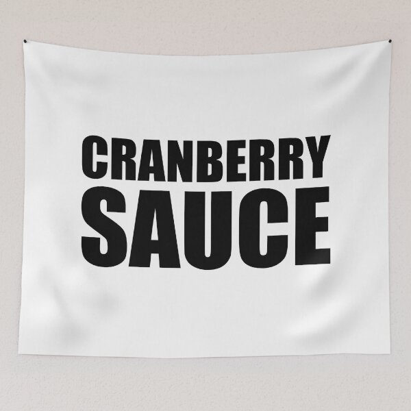 Item preview, CRANBERRY SAUCE Funny Food Design Holiday Thanksgiving Christmas designed and sold by PuddleMart.