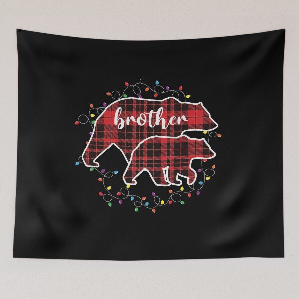 Item preview, Bear Red Plaid Christmas Pajama Matching Family Brother designed and sold by ibeargifts.