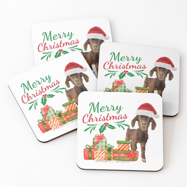 Item preview, Merry Christmas | Holiday Goats | Christmas Goats | Cute Goats | Funny Goats designed and sold by PistolRidgeFarm.