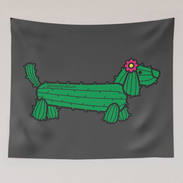 Item preview, Cactus Dachshund  designed and sold by KokoAndKumi.