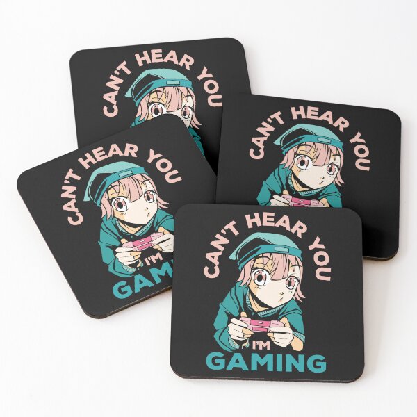 Item preview, Can't Hear You I'm Gaming Funny Gamer Girl Anime designed and sold by Pexilus.