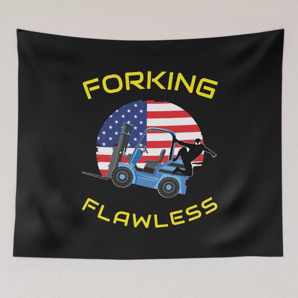 Artikelvorschau, Forklift Ninja, Forking Flawless BY, Industriekleidung entworfen und verkauft von TeamsterLife.