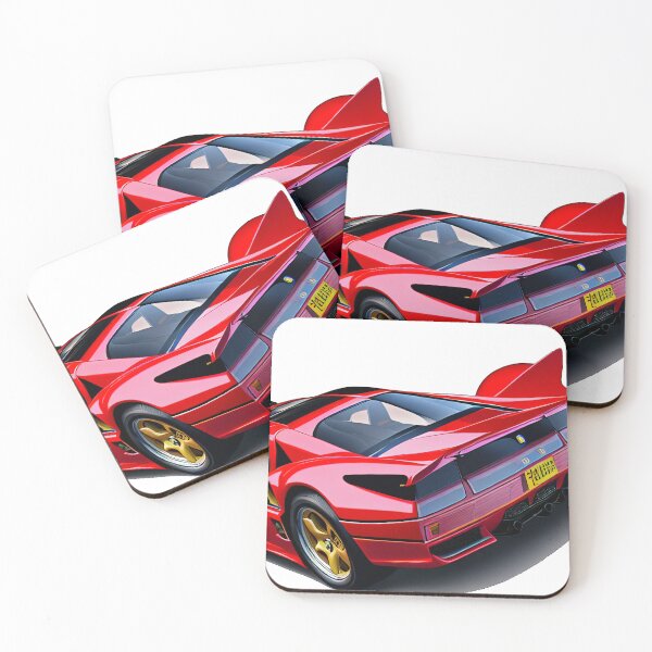 Item preview, Vintage Retro Supercar in Red designed and sold by BAYFAIRE.
