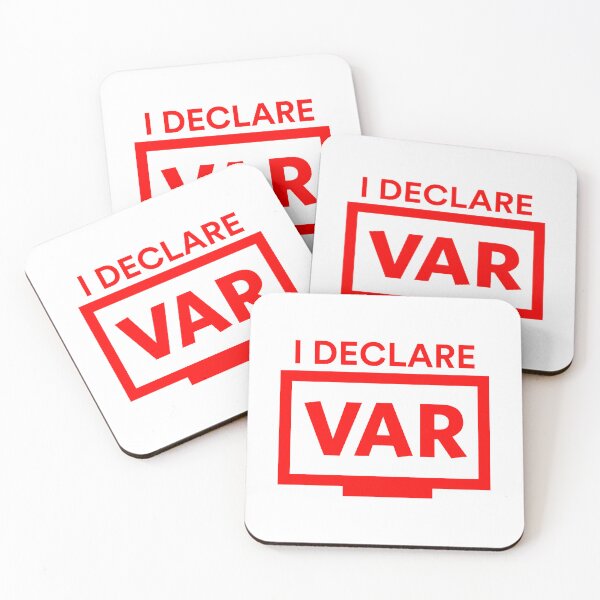 Item preview, I Declare VAR Football (Red) designed and sold by Aerodin.