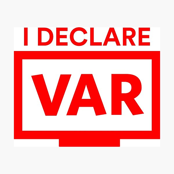 Item preview, I Declare VAR Football (Red) designed and sold by Aerodin.