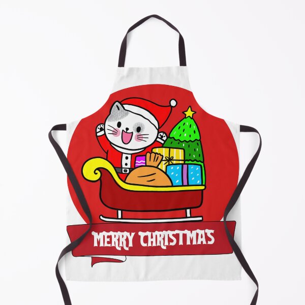 Item preview, Santa Christmas cat  designed and sold by INKZ Store.