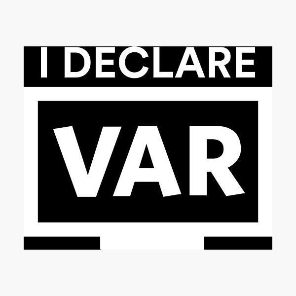 Item preview, I Declare VAR Football (White) designed and sold by Aerodin.