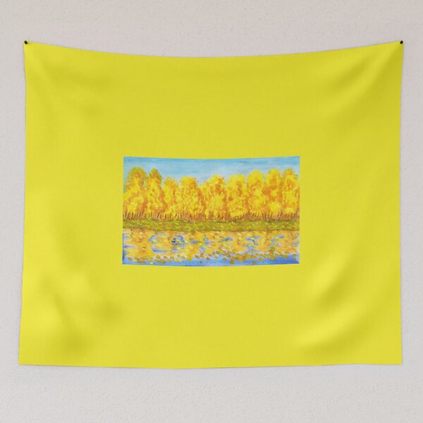 Item preview, Autumn landscape with golden forst designed and sold by Irina Afonskaya.