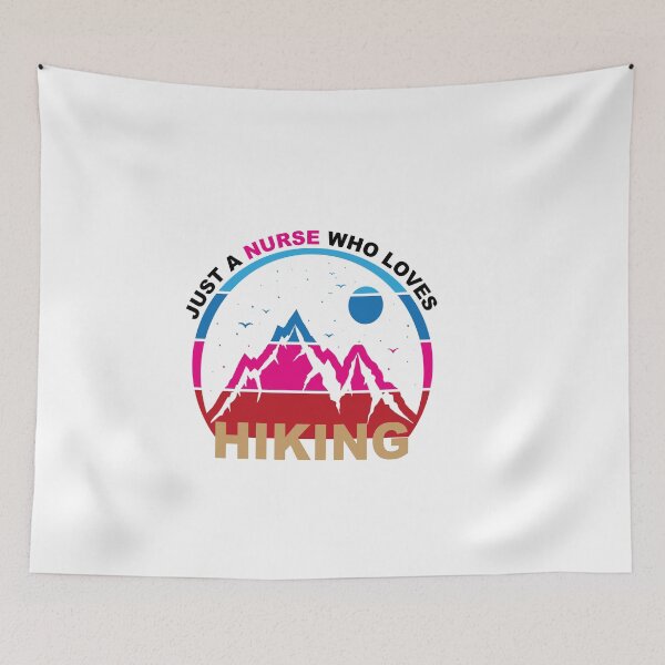 Item preview, Just A Nurse Who Loves Hiking - Hiking designed and sold by GridText.