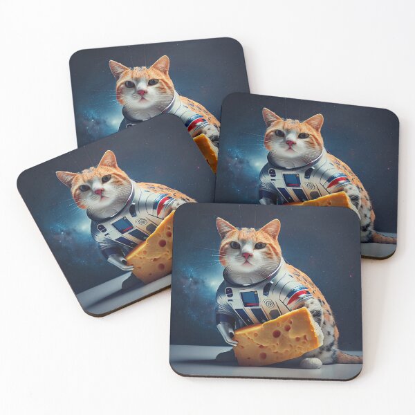 Item preview, Astro Cat with Cheese designed and sold by JigglePeek.
