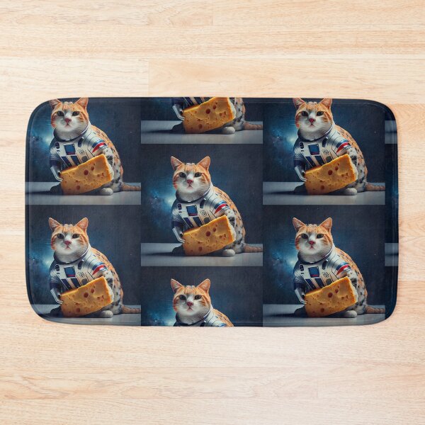 Item preview, Astro Cat with Cheese designed and sold by JigglePeek.