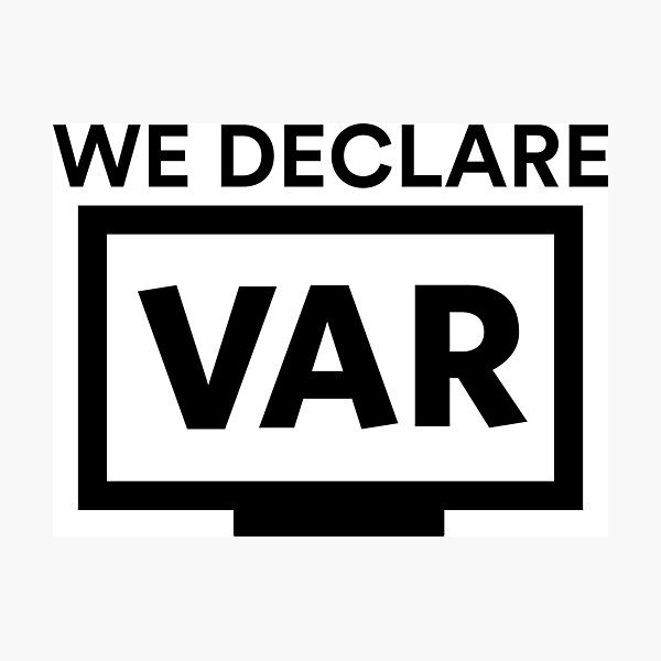 Item preview, I Declare VAR Football (Black) designed and sold by Aerodin.