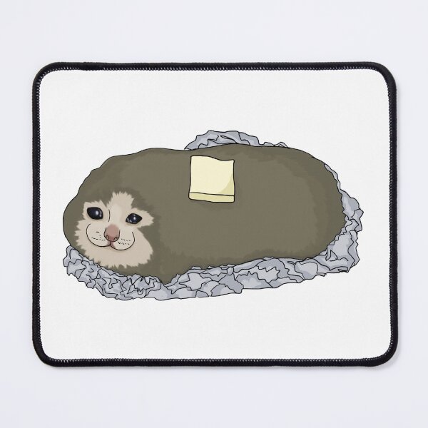 Item preview, Sad potato cat meme designed and sold by pixelcow333.