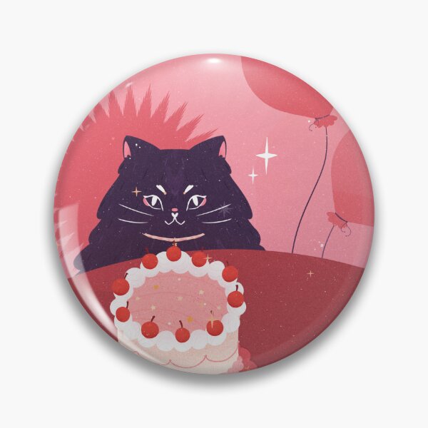 Item preview, Birthday Cat designed and sold by loopartdesign.