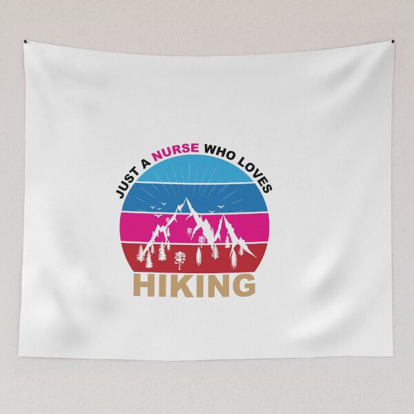 Item preview, Just A Nurse Who Loves Hiking - Hiking designed and sold by GridText.