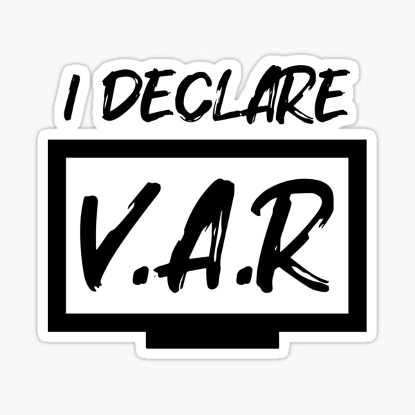 Item preview, I Declare VAR Football (Black) designed and sold by Aerodin.