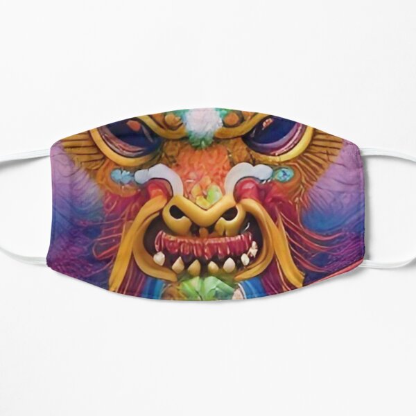 Wicked Cool Modern Art Deco Dragon Flat Mask